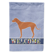 Load image into Gallery viewer, Rhodesian Ridgeback Welcome Flag Canvas House Size BB8277CHF