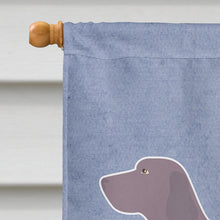 Load image into Gallery viewer, Weimaraner Welcome Flag Canvas House Size BB8280CHF