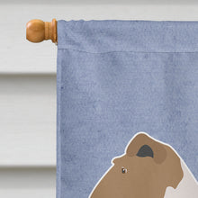 Load image into Gallery viewer, Wire Fox Terrier Welcome Flag Canvas House Size BB8284CHF