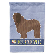 Load image into Gallery viewer, Bergamasco Shepherd Welcome Flag Canvas House Size BB8291CHF