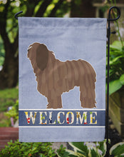 Load image into Gallery viewer, Bergamasco Shepherd Welcome Garden Flag - Outdoor Decorative Yard Flag BB8291GF