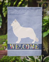 Load image into Gallery viewer, Berger Blanc Suisse Welcome Garden Flag - Outdoor Decorative Yard Flag BB8292GF