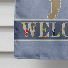 Load image into Gallery viewer, Catalan Sheepdog Welcome Flag Canvas House Size BB8295CHF