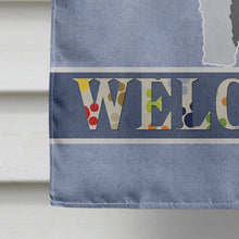 Load image into Gallery viewer, Pumi Welcome Flag Canvas House Size BB8297CHF