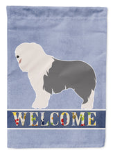 Load image into Gallery viewer, Old English Sheepdog Welcome Garden Flag - Outdoor Decorative Yard Flag BB8304GF