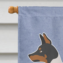 Load image into Gallery viewer, American Toy Fox Terrier Welcome Flag Canvas House Size BB8306CHF