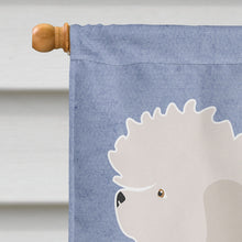 Load image into Gallery viewer, Bolognese Welcome Flag Canvas House Size BB8309CHF
