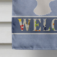 Load image into Gallery viewer, Bolognese Welcome Flag Canvas House Size BB8309CHF