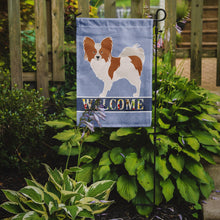 Load image into Gallery viewer, Papillon Welcome Garden Flag - Outdoor Decorative Yard Flag BB8310GF