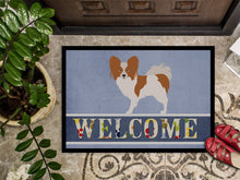 Load image into Gallery viewer, Papillon Welcome Doormat - 24x36 Decorative Floor Mat – Indoor/Outdoor Rug with Artistic Flair BB8310JMAT