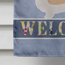 Load image into Gallery viewer, Dandie Dinmont Terrier Welcome Flag Canvas House Size BB8312CHF