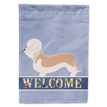 Load image into Gallery viewer, Dandie Dinmont Terrier Welcome Flag Canvas House Size BB8312CHF