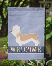 Load image into Gallery viewer, Dandie Dinmont Terrier Welcome Garden Flag - Outdoor Decorative Yard Flag BB8312GF