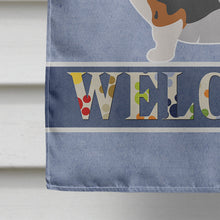 Load image into Gallery viewer, Welsh Corgi Cardigan Welcome Flag Canvas House Size BB8313CHF