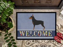 Load image into Gallery viewer, Miniature Pinscher Welcome Doormat - 18x27 Decorative Floor Mat – Indoor/Outdoor Rug with Artistic Flair BB8323MAT