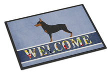 Load image into Gallery viewer, Miniature Pinscher Welcome Doormat - 18x27 Decorative Floor Mat – Indoor/Outdoor Rug with Artistic Flair BB8323MAT