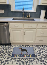 Load image into Gallery viewer, Miniature Pinscher Welcome Machine Washable Memory Foam Mat BB8323RUG