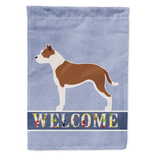 Load image into Gallery viewer, Pit Bull Terrier Welcome Flag Canvas House Size BB8325CHF