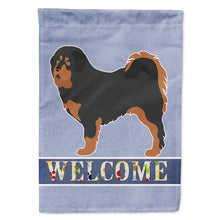 Load image into Gallery viewer, Tibetan Mastiff Welcome Flag Canvas House Size BB8326CHF