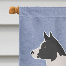 Load image into Gallery viewer, Canaan Dog Welcome Flag Canvas House Size BB8329CHF