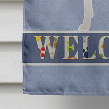 Load image into Gallery viewer, Canaan Dog Welcome Flag Canvas House Size BB8329CHF
