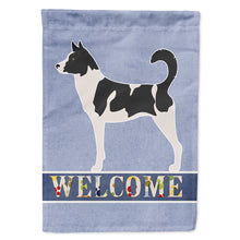 Load image into Gallery viewer, Canaan Dog Welcome Flag Canvas House Size BB8329CHF
