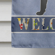 Load image into Gallery viewer, Mudi Welcome Flag Canvas House Size BB8336CHF