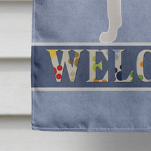Load image into Gallery viewer, Smooth Collie Welcome Flag Canvas House Size BB8342CHF