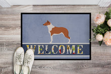 Load image into Gallery viewer, Smooth Collie Welcome Doormat - 18x27 Decorative Floor Mat – Indoor/Outdoor Rug with Artistic Flair BB8342MAT
