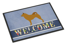 Load image into Gallery viewer, Finnish Spitz Welcome Doormat - 18x27 Decorative Floor Mat – Indoor/Outdoor Rug with Artistic Flair BB8343MAT