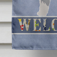 Load image into Gallery viewer, Schnauzer Welcome Flag Canvas House Size BB8350CHF
