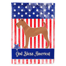 Load image into Gallery viewer, Irish Terrier American Flag Canvas House Size BB8357CHF