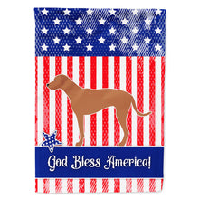 Load image into Gallery viewer, Rhodesian Ridgeback American Flag Canvas House Size BB8358CHF