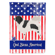 Load image into Gallery viewer, Wetterhoun Frisian Water Dog American Flag Canvas House Size BB8363CHF