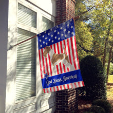 Load image into Gallery viewer, Wire Fox Terrier American Flag Canvas House Size BB8365CHF