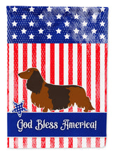 Load image into Gallery viewer, Longhaired Dachshund American Garden Flag - Outdoor Decorative Yard Flag BB8368GF