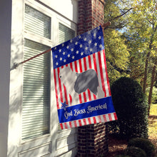Load image into Gallery viewer, Old English Sheepdog Bobtail American Flag Canvas House Size BB8375CHF