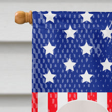 Load image into Gallery viewer, Old English Sheepdog Bobtail American Flag Canvas House Size BB8375CHF