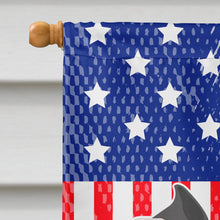 Load image into Gallery viewer, Miniature Schnauzer American Flag Canvas House Size BB8379CHF