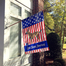 Load image into Gallery viewer, Dutch Shepherd American Flag Canvas House Size BB8381CHF