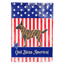 Load image into Gallery viewer, Dutch Shepherd American Flag Canvas House Size BB8381CHF