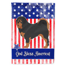 Load image into Gallery viewer, Tibetan Mastiff American Flag Canvas House Size BB8407CHF