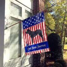Load image into Gallery viewer, Broholmer Danish Mastiff American Flag Canvas House Size BB8409CHF