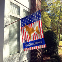 Load image into Gallery viewer, Icelandic Sheepdog American Flag Canvas House Size BB8421CHF