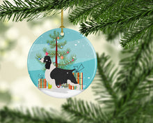 Load image into Gallery viewer, English Springer Spaniel Christmas Ornament - Round Ceramic Ornament – Artist-Designed Keepsake Decoration BB8435CO1