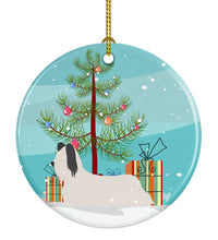 Load image into Gallery viewer, Skye Terrier Christmas Ornament - Round Ceramic Ornament – Artist-Designed Keepsake Decoration BB8440CO1