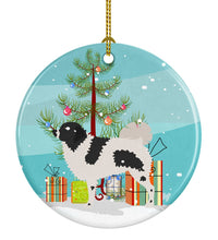 Load image into Gallery viewer, Wetterhoun Frisian Water Dog Christmas Ornament - Round Ceramic Ornament – Artist-Designed Keepsake Decoration BB8444CO1