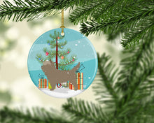 Load image into Gallery viewer, Cairn Terrier Christmas Ornament - Round Ceramic Ornament – Artist-Designed Keepsake Decoration BB8448CO1