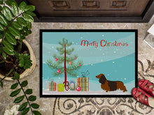 Load image into Gallery viewer, Longhaired Dachshund Christmas Doormat - 24x36 Decorative Floor Mat – Indoor/Outdoor Rug with Artistic Flair BB8449JMAT