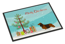 Load image into Gallery viewer, Longhaired Dachshund Christmas Doormat - 18x27 Decorative Floor Mat – Indoor/Outdoor Rug with Artistic Flair BB8449MAT